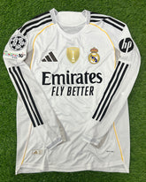 Real Madrid Home Shirt 25/26 Original Badges Full Sleeves