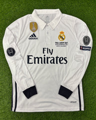 Real Madrid Home Shirt 2016/17 Original Badges Full Sleeves