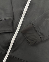 Real Madrid Black Zipper Hoodie