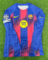 Barcelona Home Shirt 25/26 Original Badges Full Sleeves