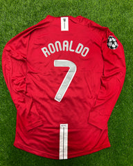 Manchester United Home Shirt 2007/08 Full Sleeves