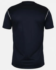 Dri Fit Black T Shirt with White Piping