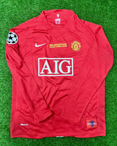 Manchester United Home Shirt 2007/08 Full Sleeves