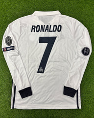 Real Madrid Home Shirt 2016/17 Original Badges Full Sleeves