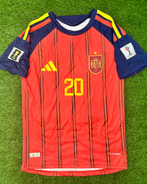 Spain Home Shirt World Cup 2026 Original Badges