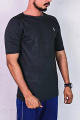 Charcoal 4 Way Stretch T Shirt