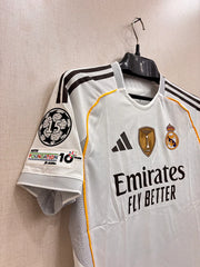 Real Madrid Home Shirt 25/26 Authentic Player Version