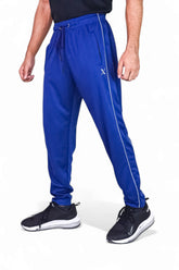 Dri Fit Blue Bottoms with Double White Piping