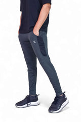 Charcoal 4 Way Stretch Bottoms with Black Mesh Panel