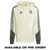 Real Madrid Lime Green Half Zipper Hoodie