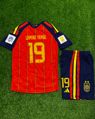 Spain World Cup Winning Home Kids Kit 2026