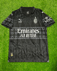 AC Milan x Pleasures Black Shirt Authentic Player Version