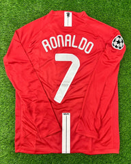 Manchester United Home Shirt 2007/08 Full Sleeves