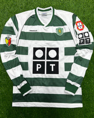 Sporting Lisbon Home Shirt 2002/03 Full Sleeves Ronaldo 28