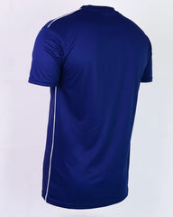 Dri Fit Dark Blue T Shirt with White Piping