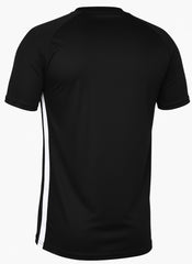 Dri Fit Black T Shirt with White Panel