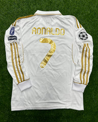 Real Madrid Home Shirt 2011/12 Full Sleeves Original Badges