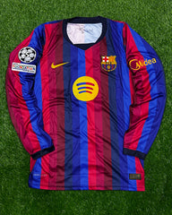 Barcelona Home Shirt 26/27 Original Badges Full Sleeves